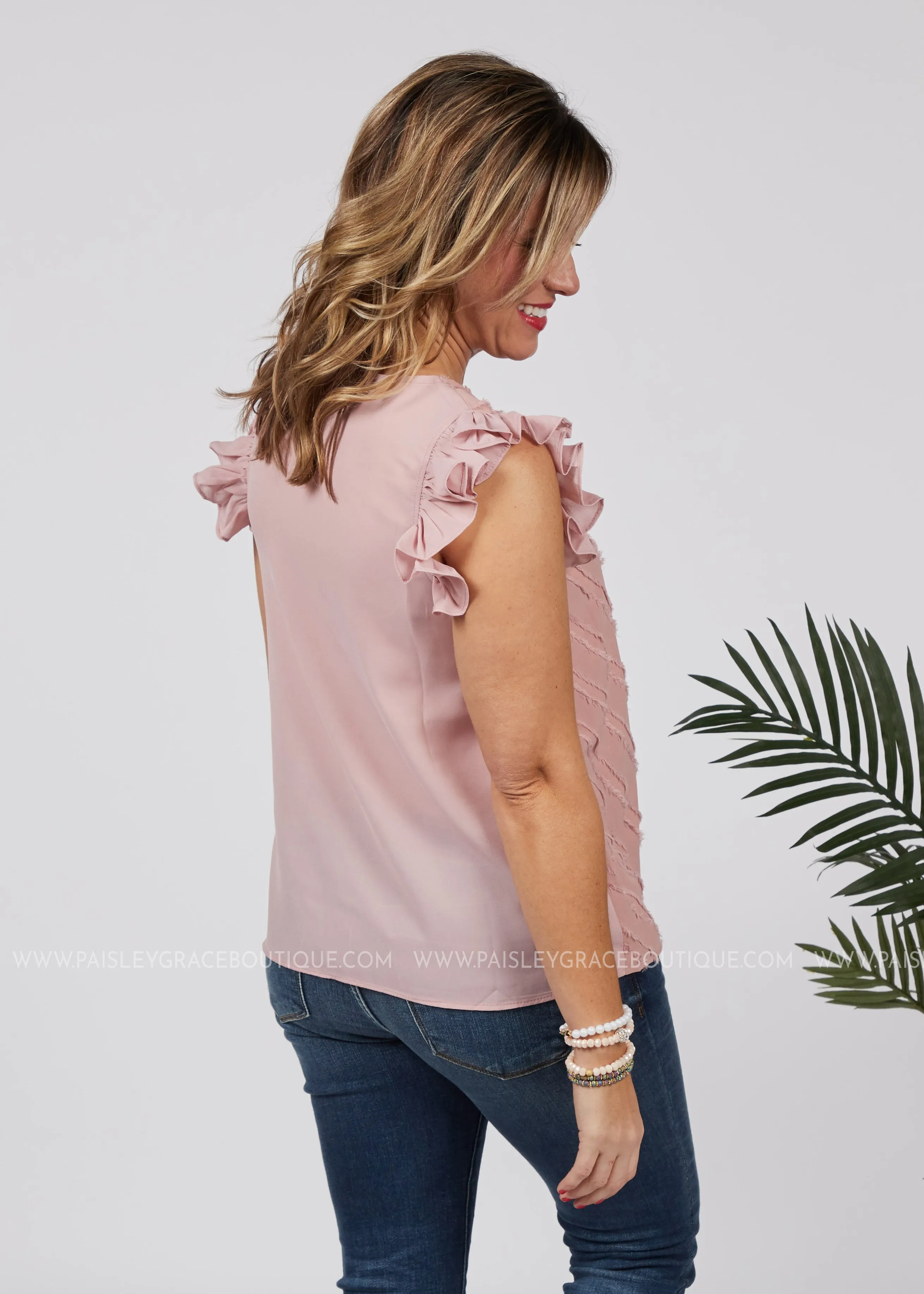 Lilly Top-DUSTY PINK - FINAL SALE