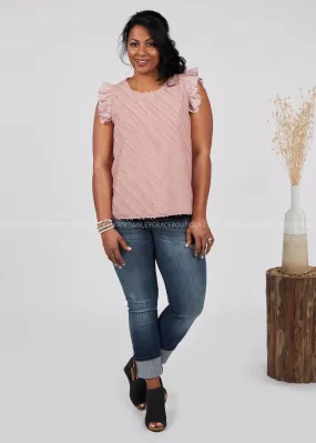 Lilly Top-DUSTY PINK - FINAL SALE