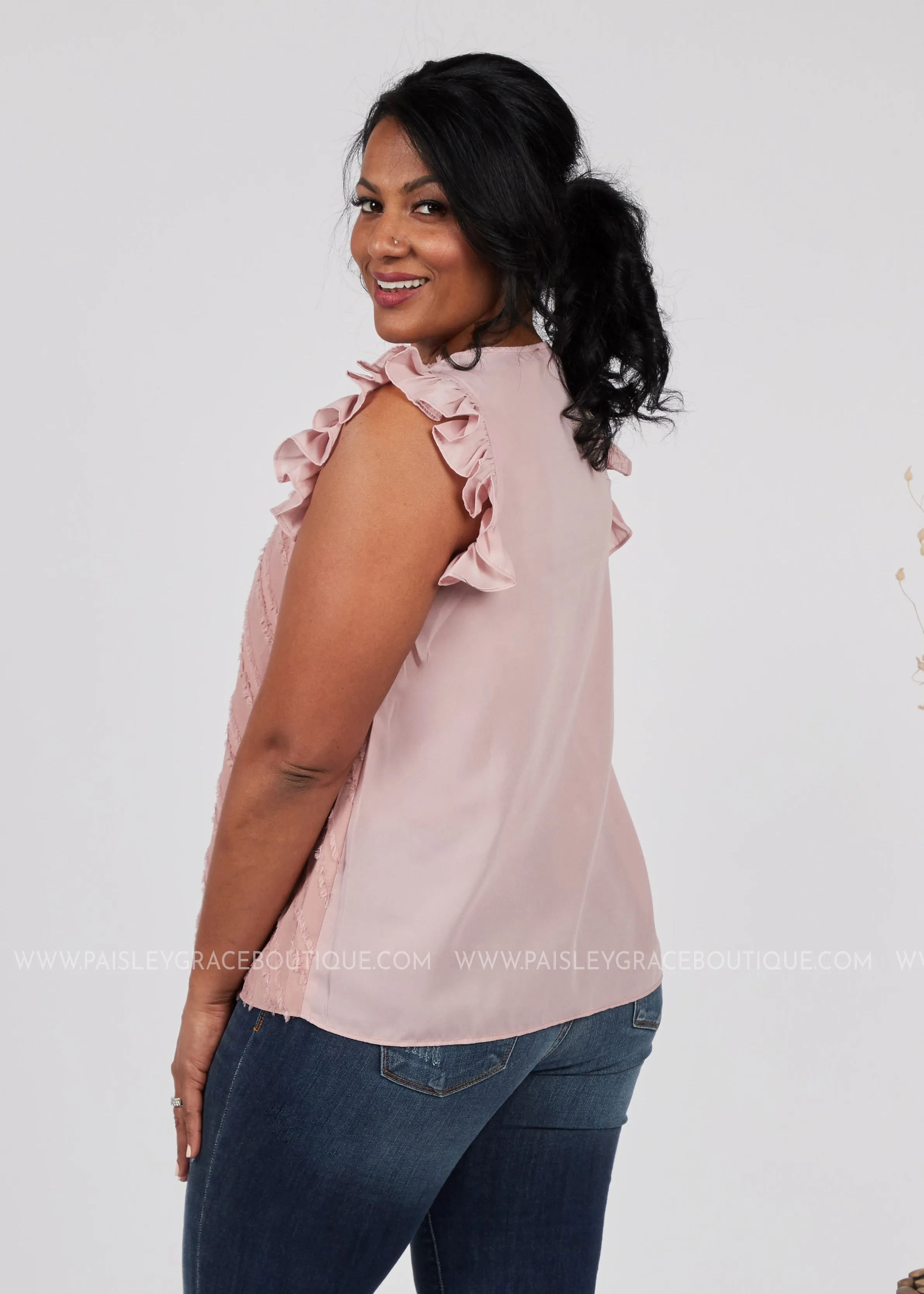 Lilly Top-DUSTY PINK - FINAL SALE