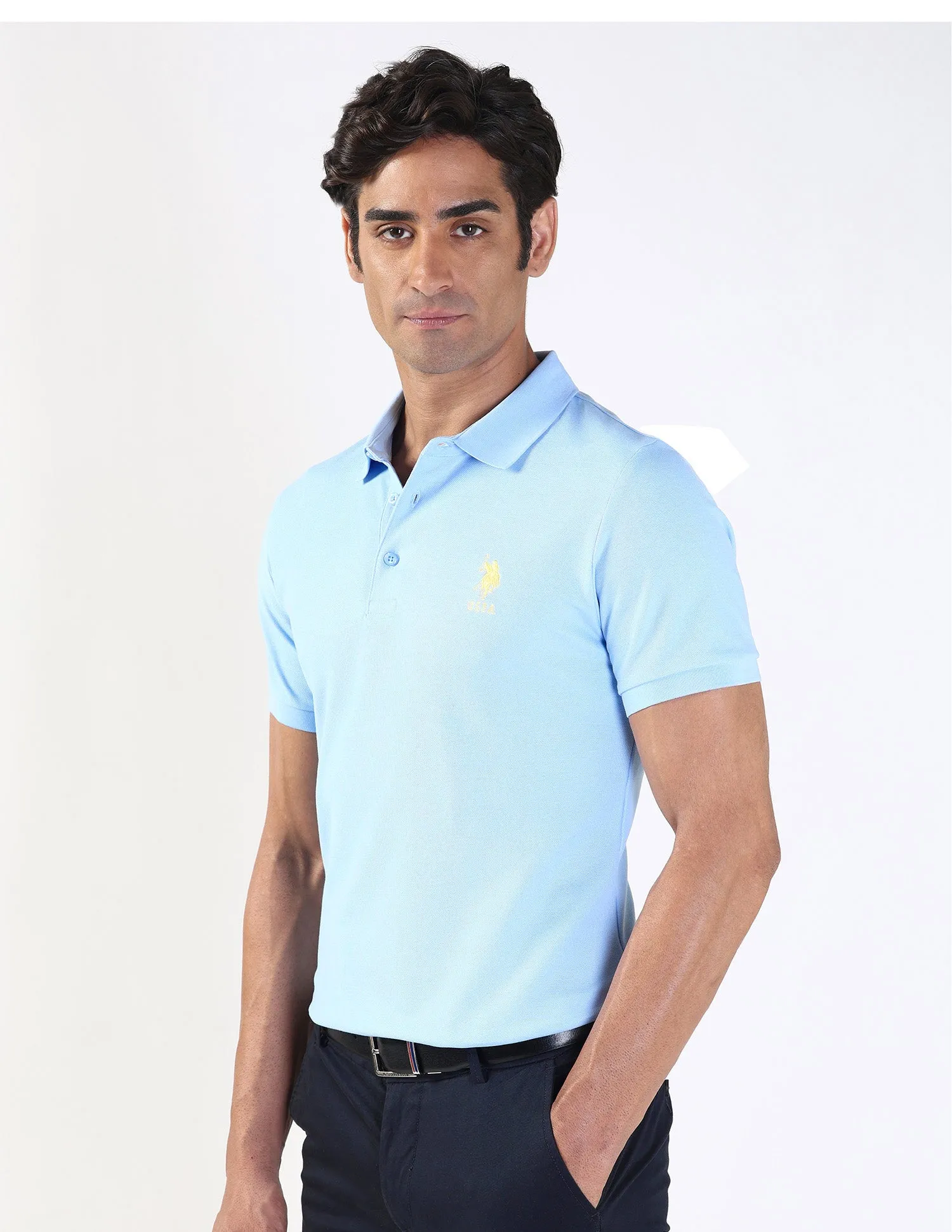 Liquid Cotton Slim Polo Shirt