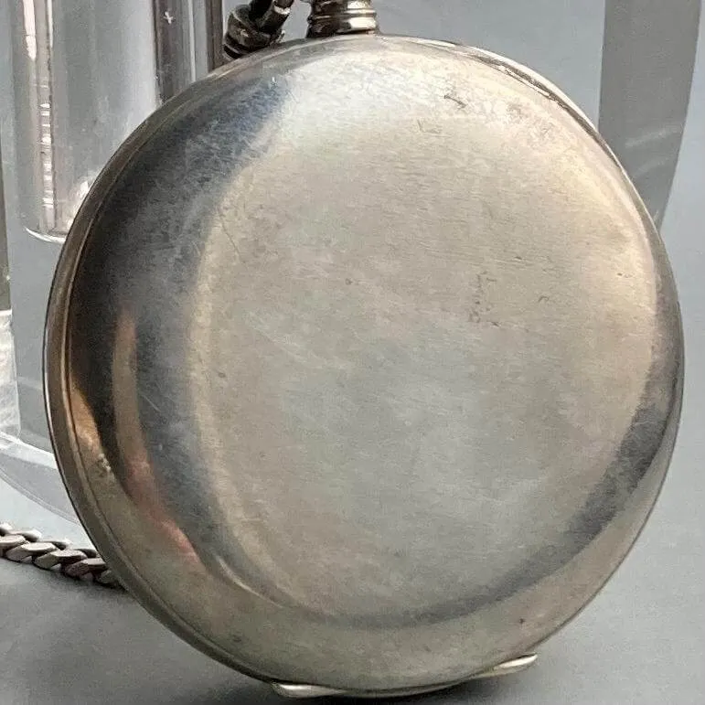 Longines Pocket Watch Antique Manual Open Face Roman 43mm