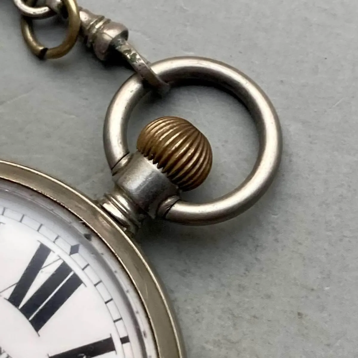 Longines Pocket Watch Antique Manual Open Face Roman 43mm