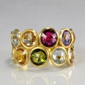 'Marco Bicego' Multi Gemstone Textured Ring | SZ 7.5 |