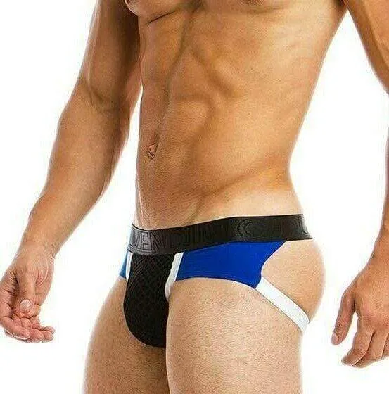 Modus Vivendi Jock Multi C-Through Mesh Cotton Mini Jockstrap Blue 05812 57