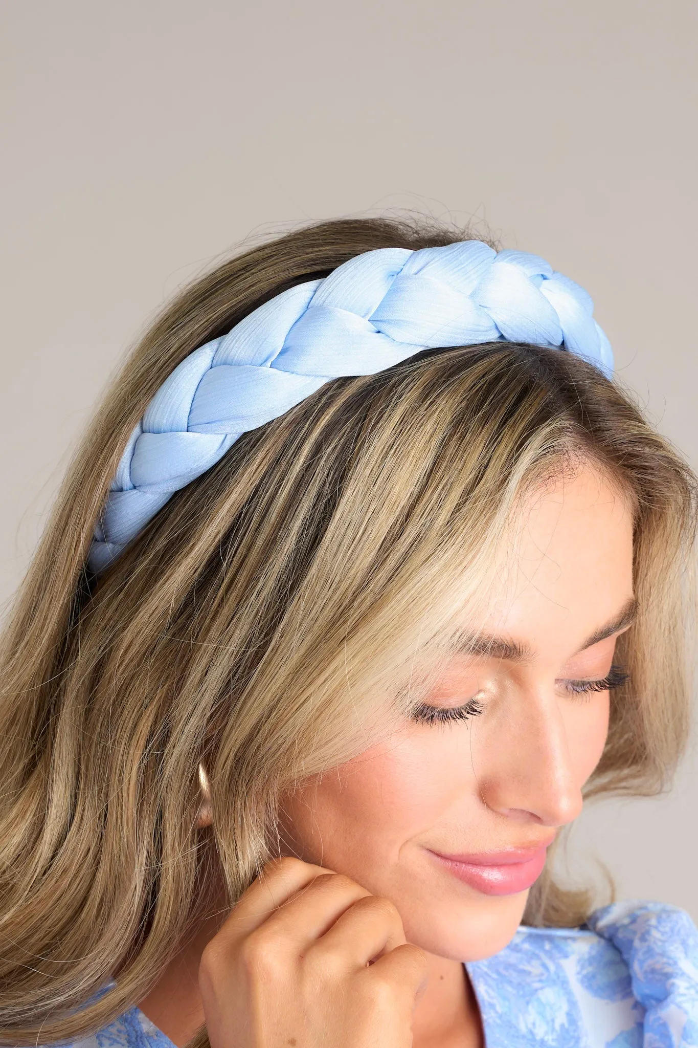 Moments of Me Light Blue Braided Headband