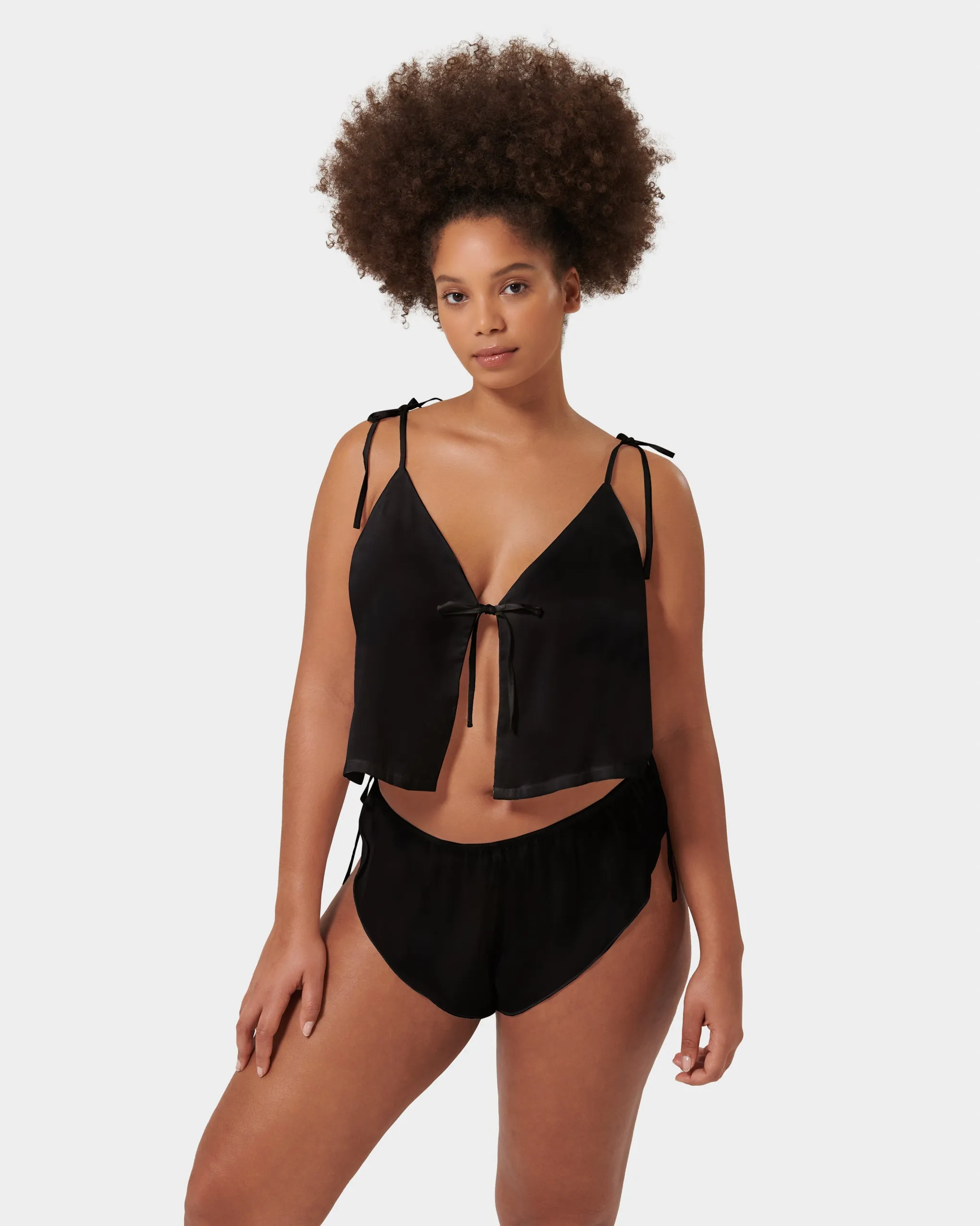 Ottilie Set Top e Short Nero