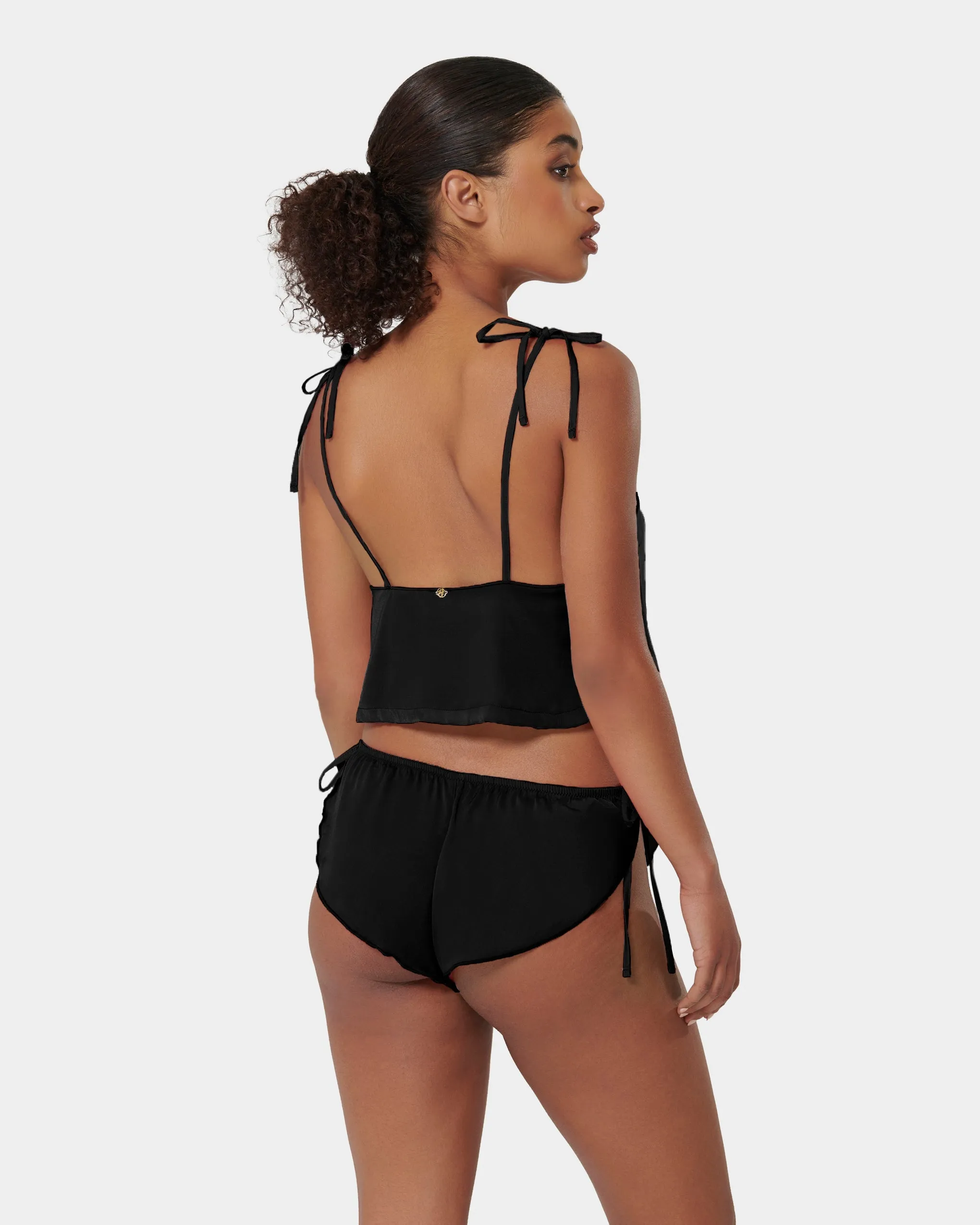 Ottilie Set Top e Short Nero