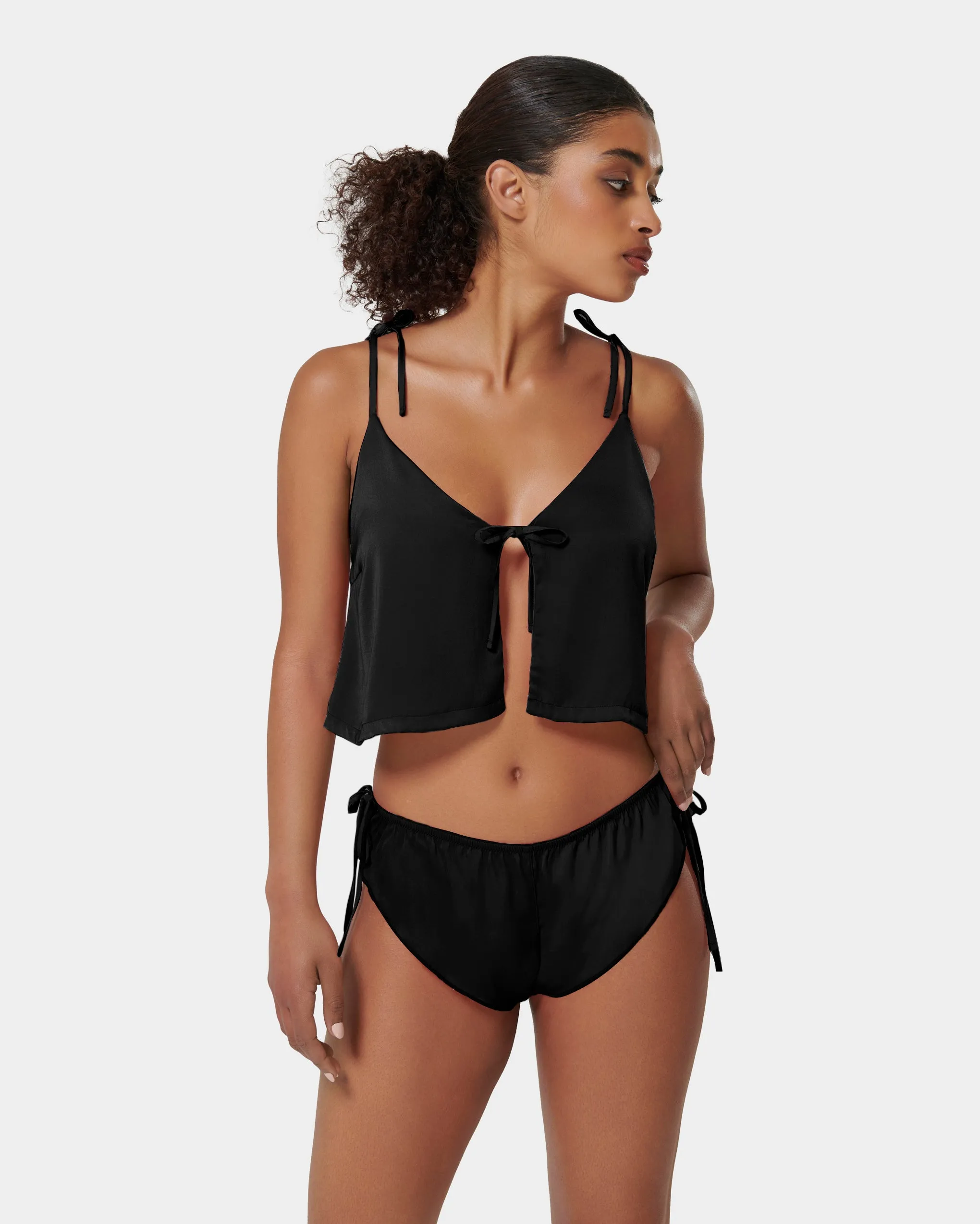 Ottilie Set Top e Short Nero