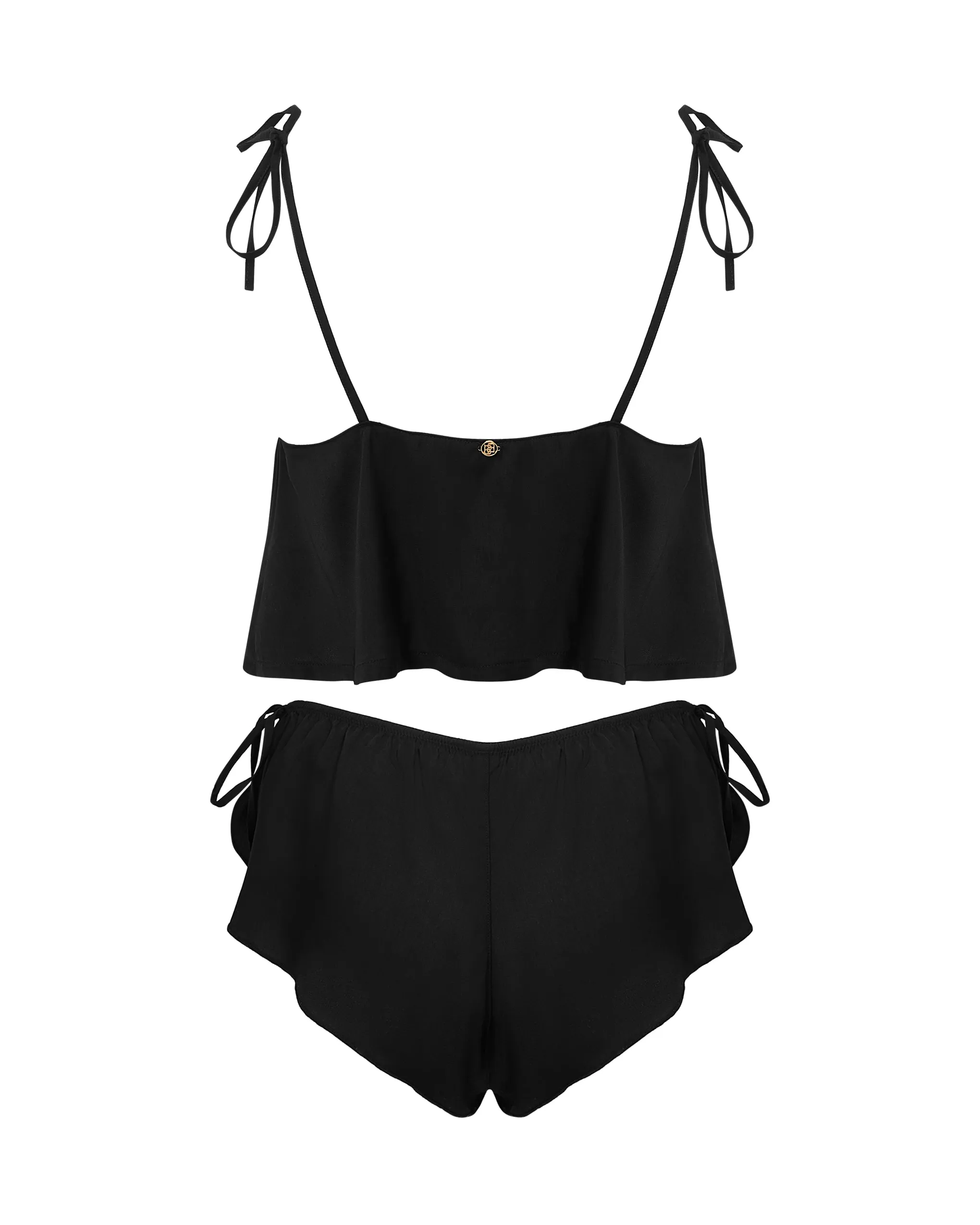 Ottilie Set Top e Short Nero