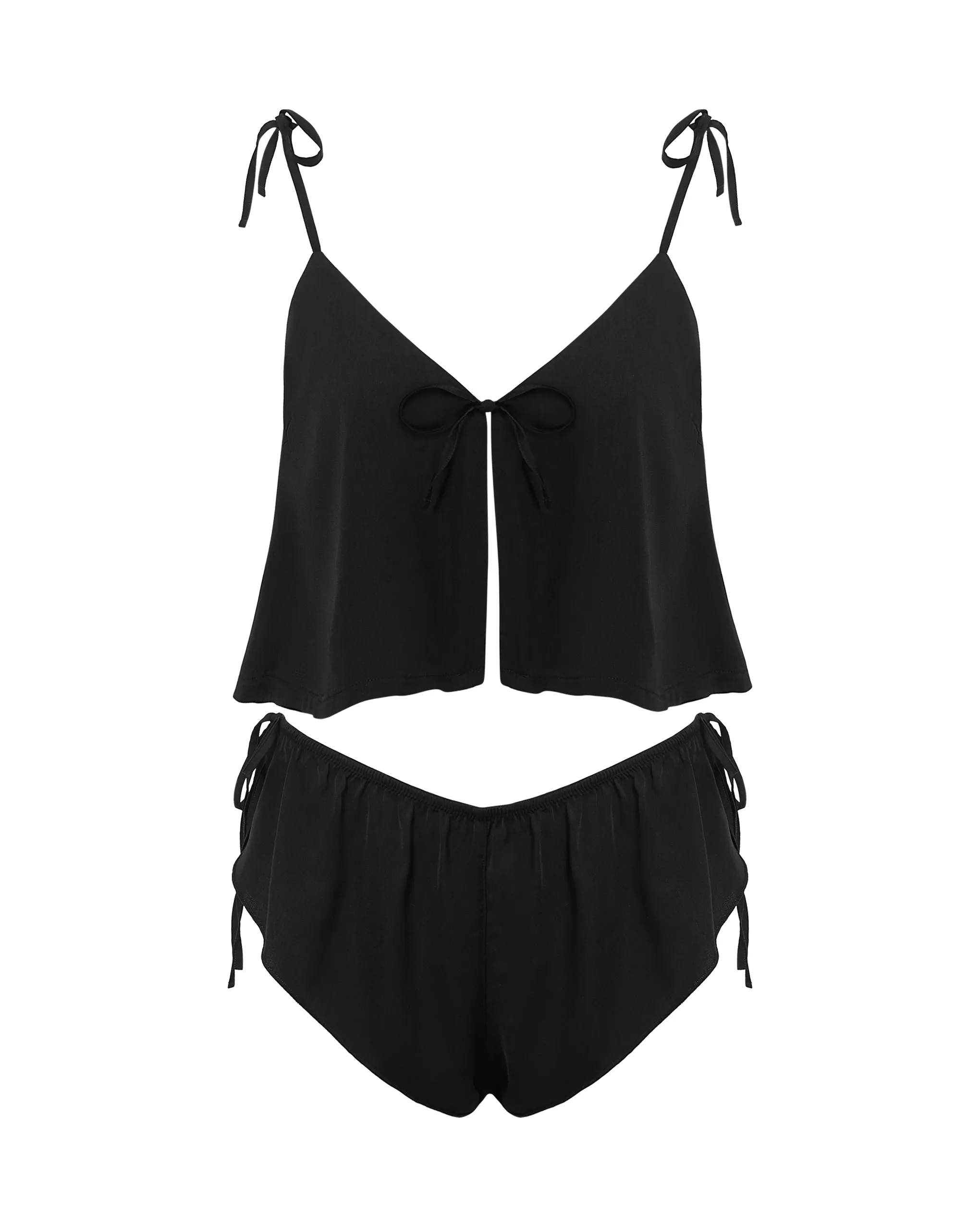 Ottilie Set Top e Short Nero