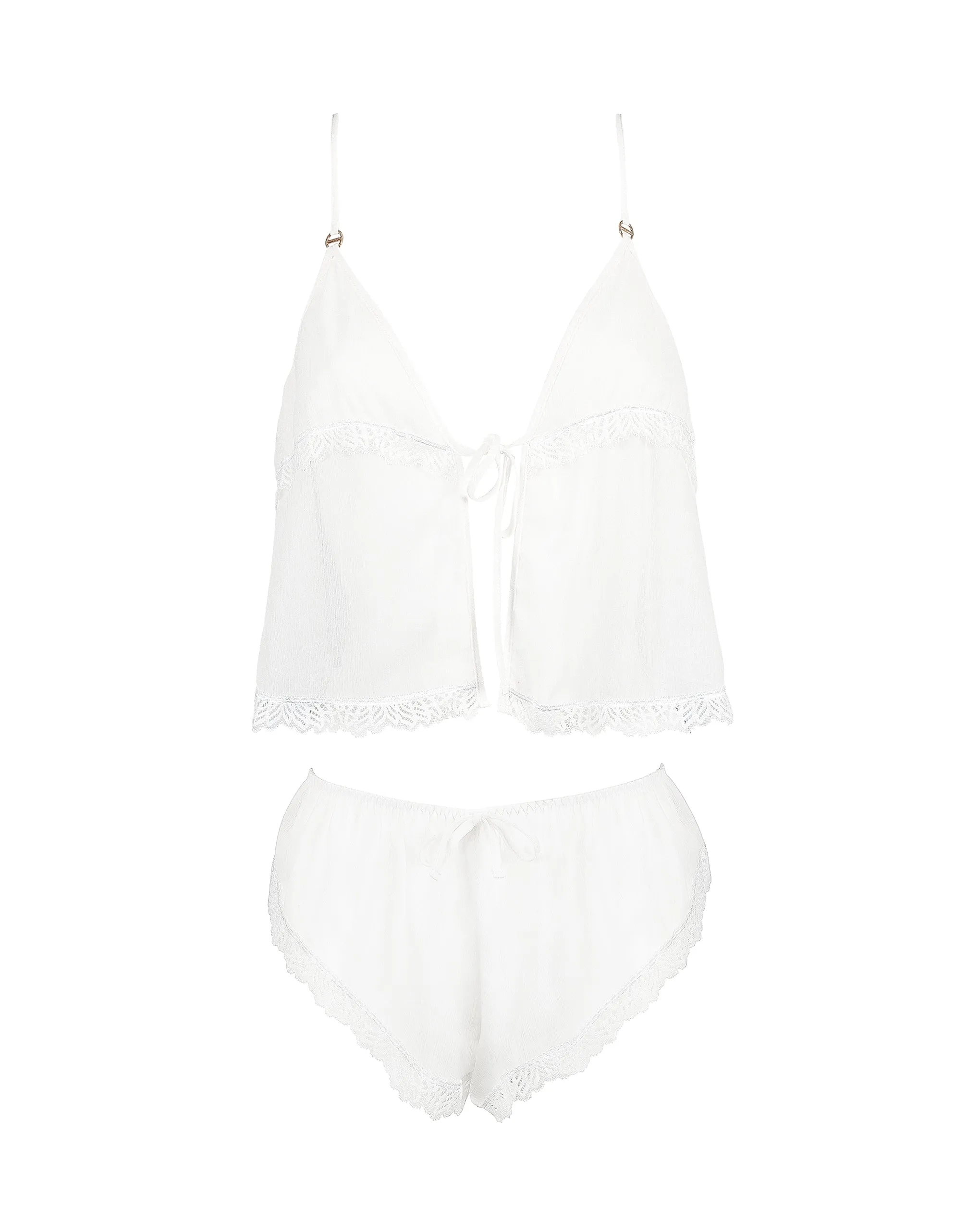 Pia Set Top e Short Bianco