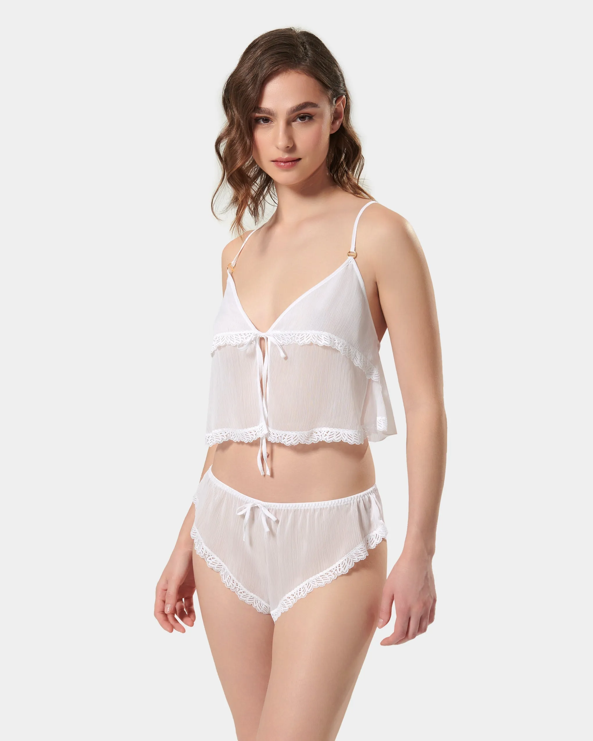 Pia Set Top e Short Bianco