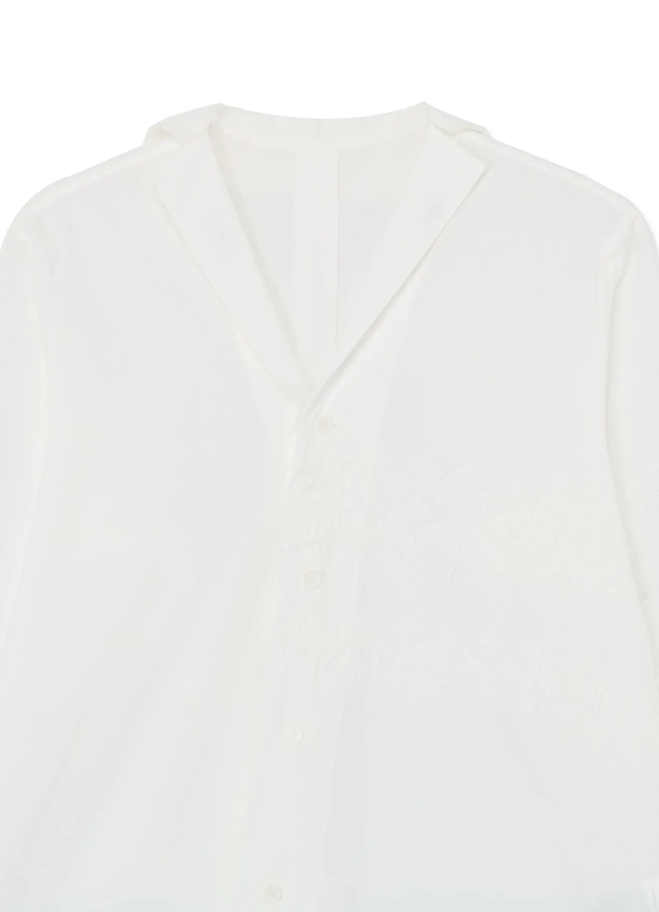 POWDER SNOW WASH COTTON ASYMMETRIC SHIRT