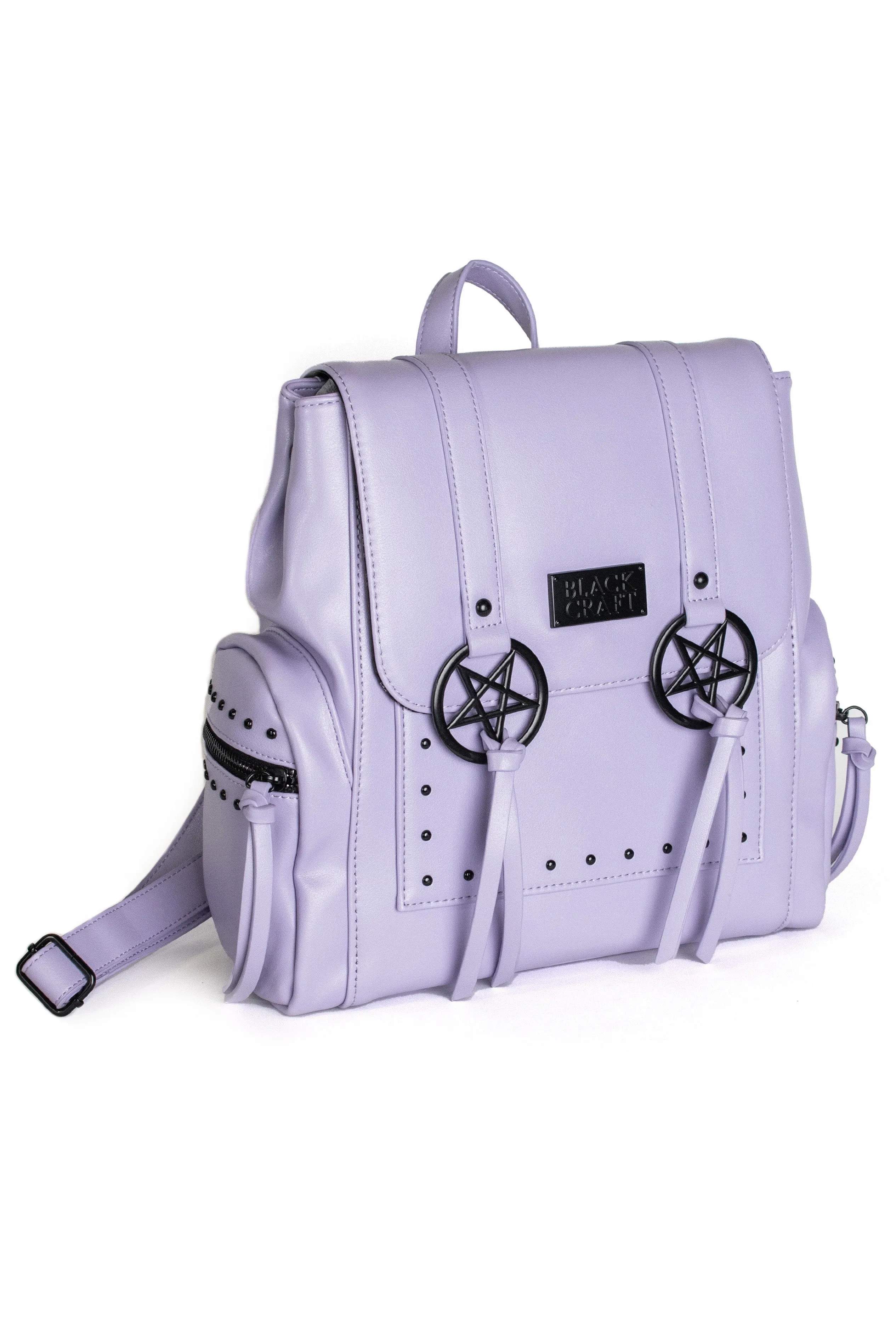 Purple Pentagram - Messenger Backpack