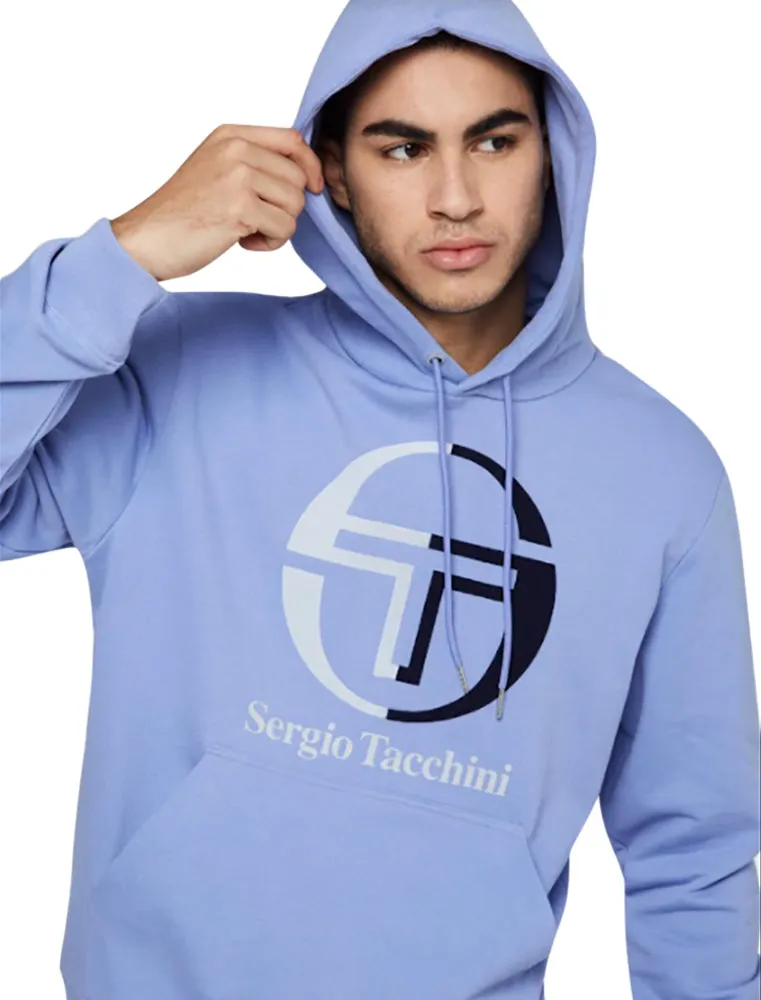 Sergio Tacchini Men's Iberis Flocked Logo Hoodie Sweatshirt