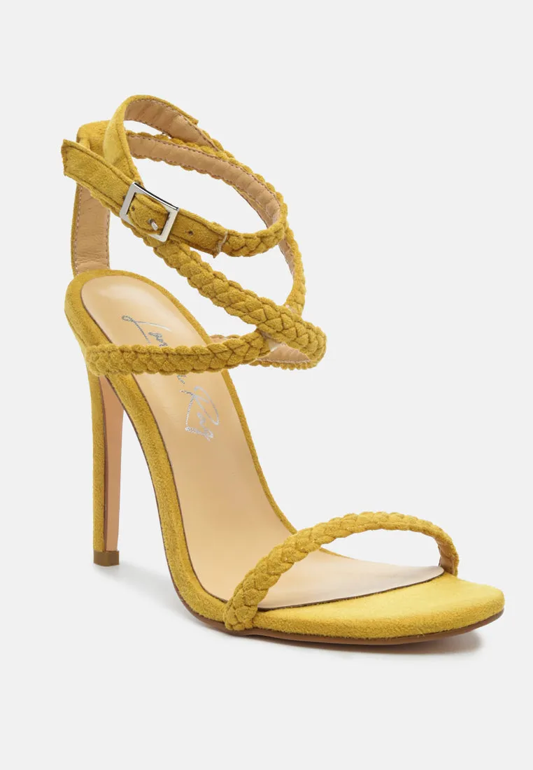 Sherri High Heeled Faux Suede Sandals By Ruw