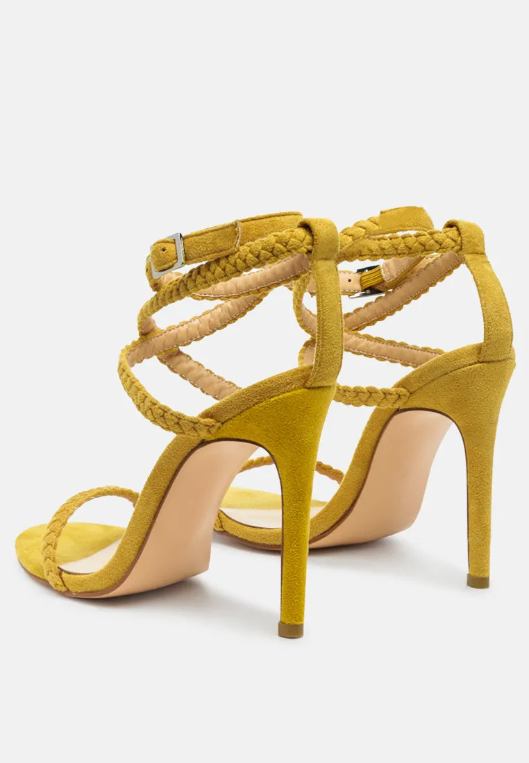 Sherri High Heeled Faux Suede Sandals By Ruw