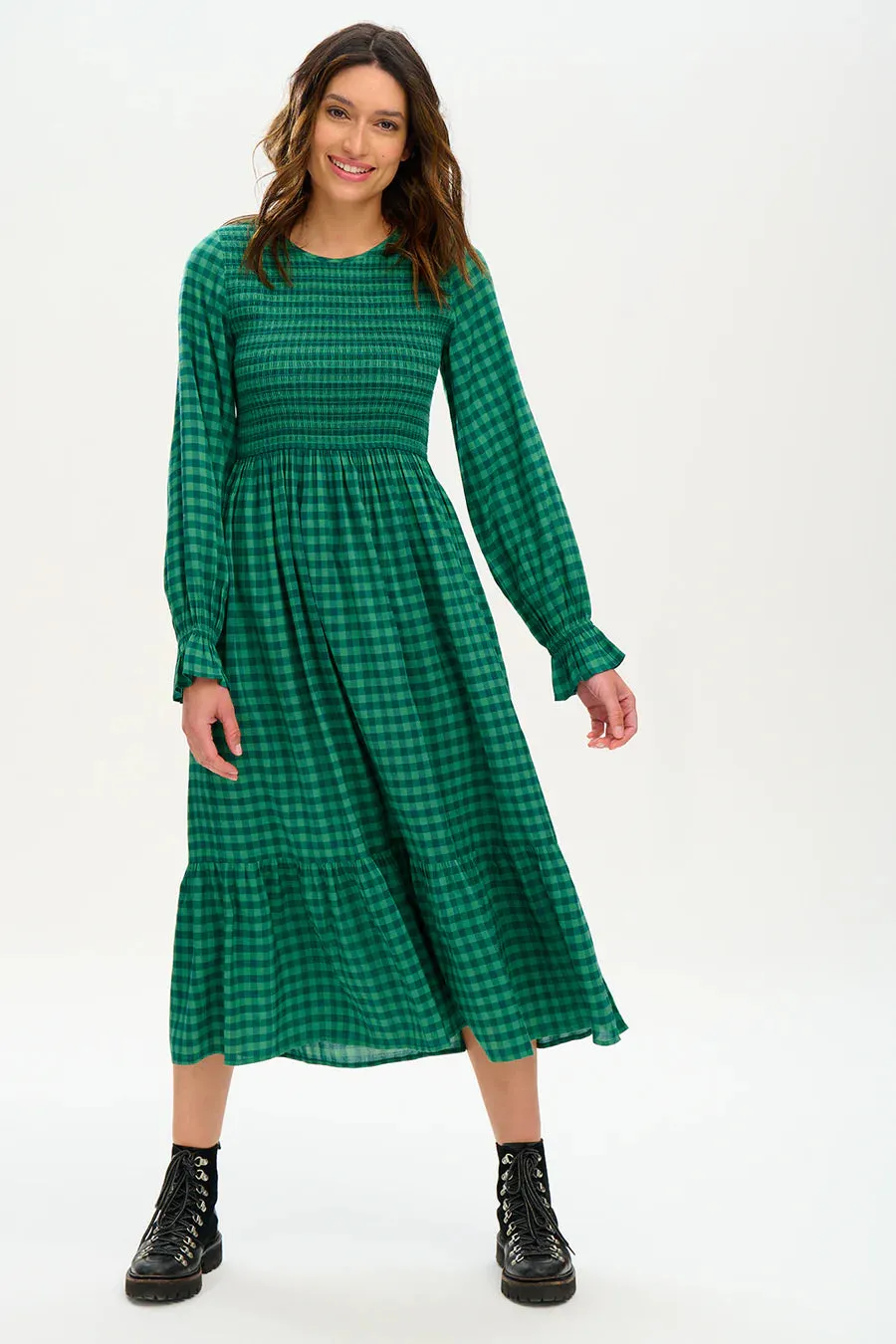 Sugarhill Green Gingham Dress