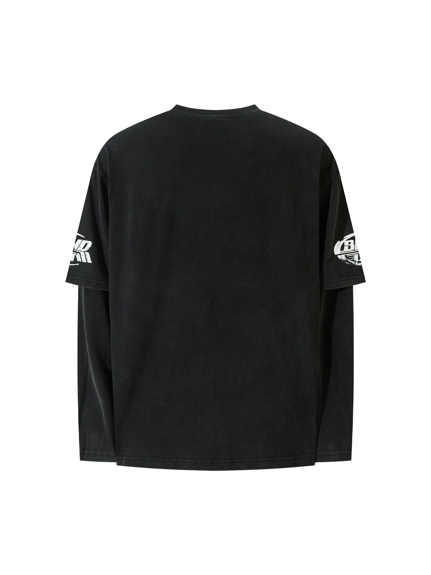 Thesupermade High Street Hip-hop Patchwork Long-sleeved T-shirt