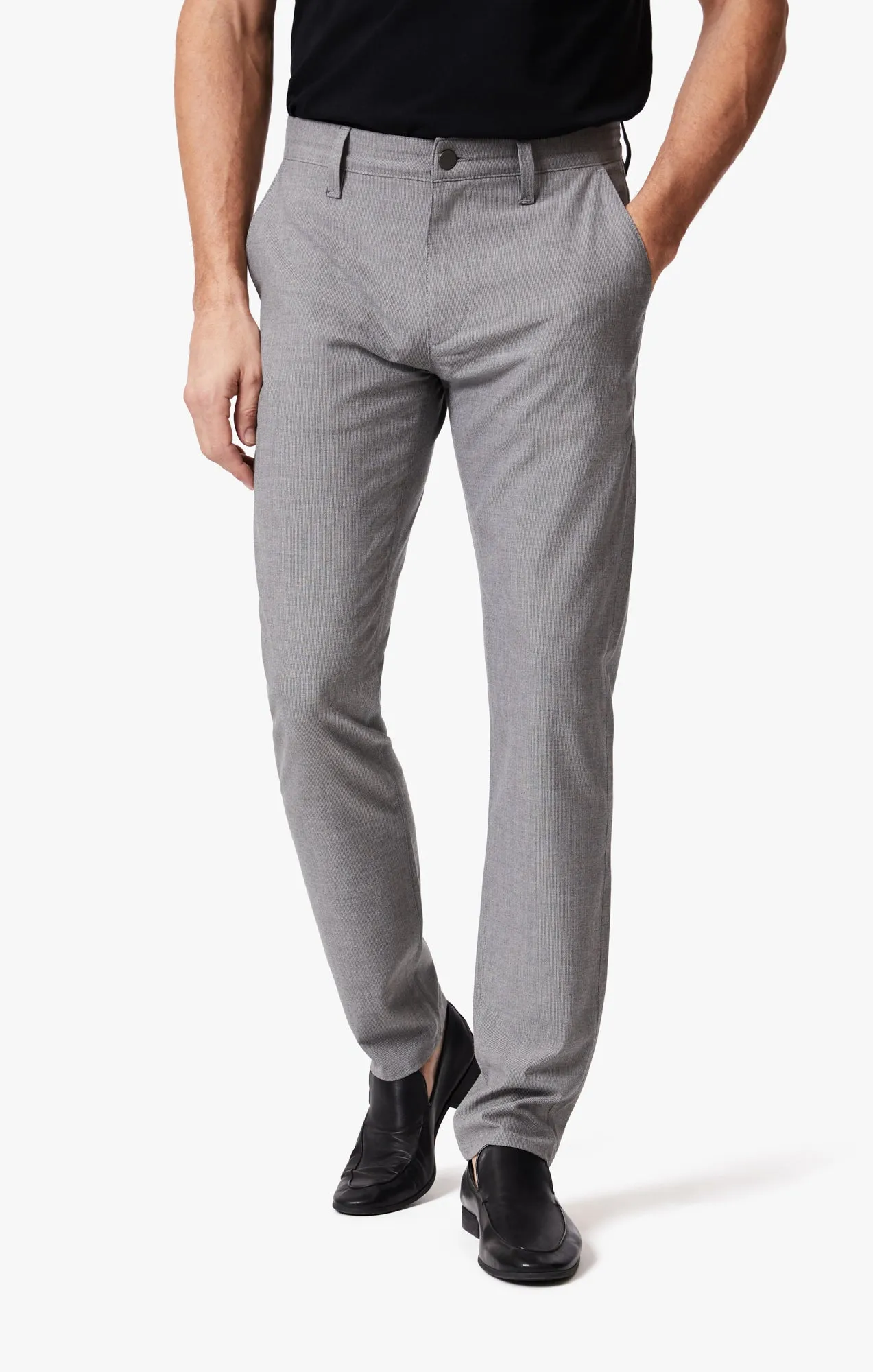 Verona Slim Leg Chino Pants In Grey Smart Sporty