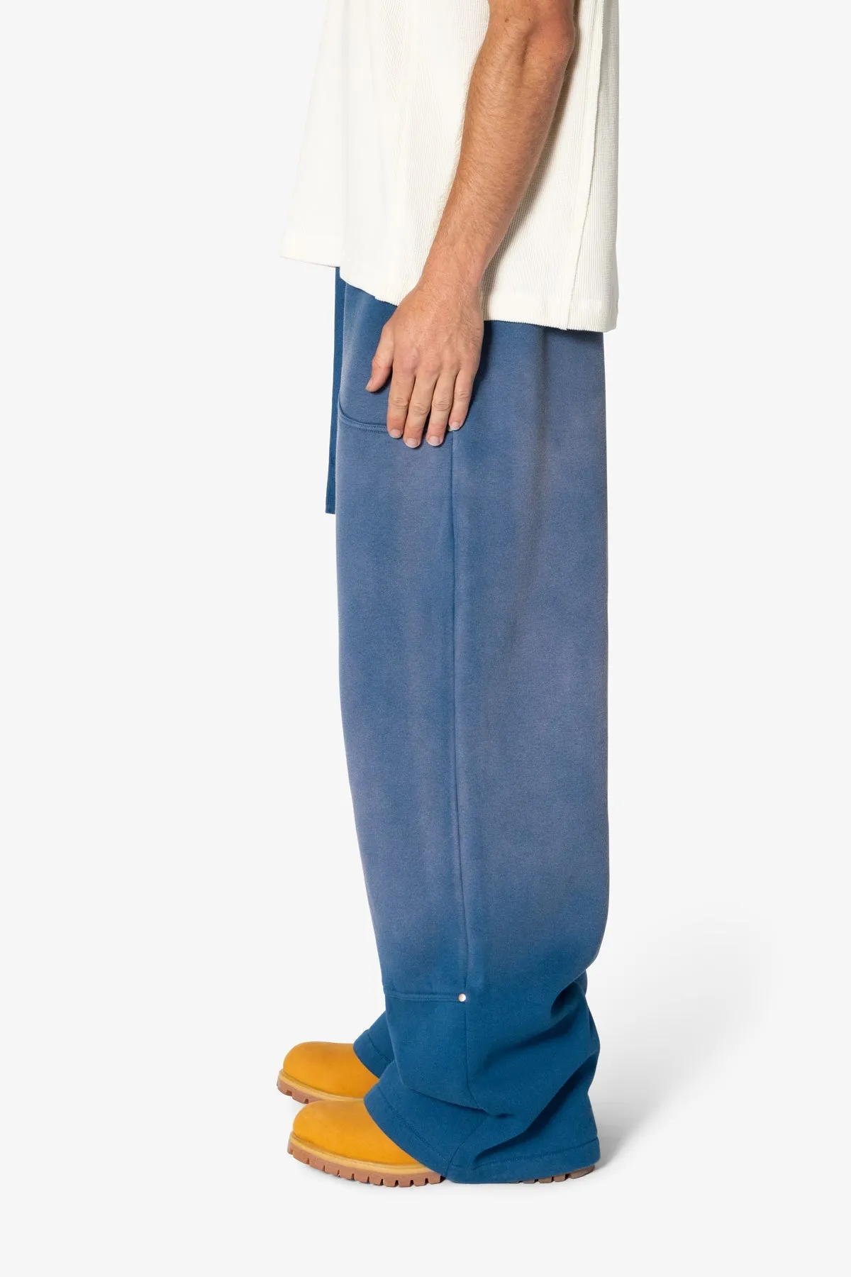 West Double Knee Sweatpants - Blue