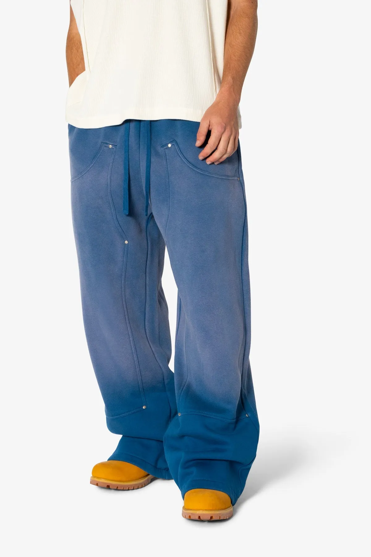 West Double Knee Sweatpants - Blue