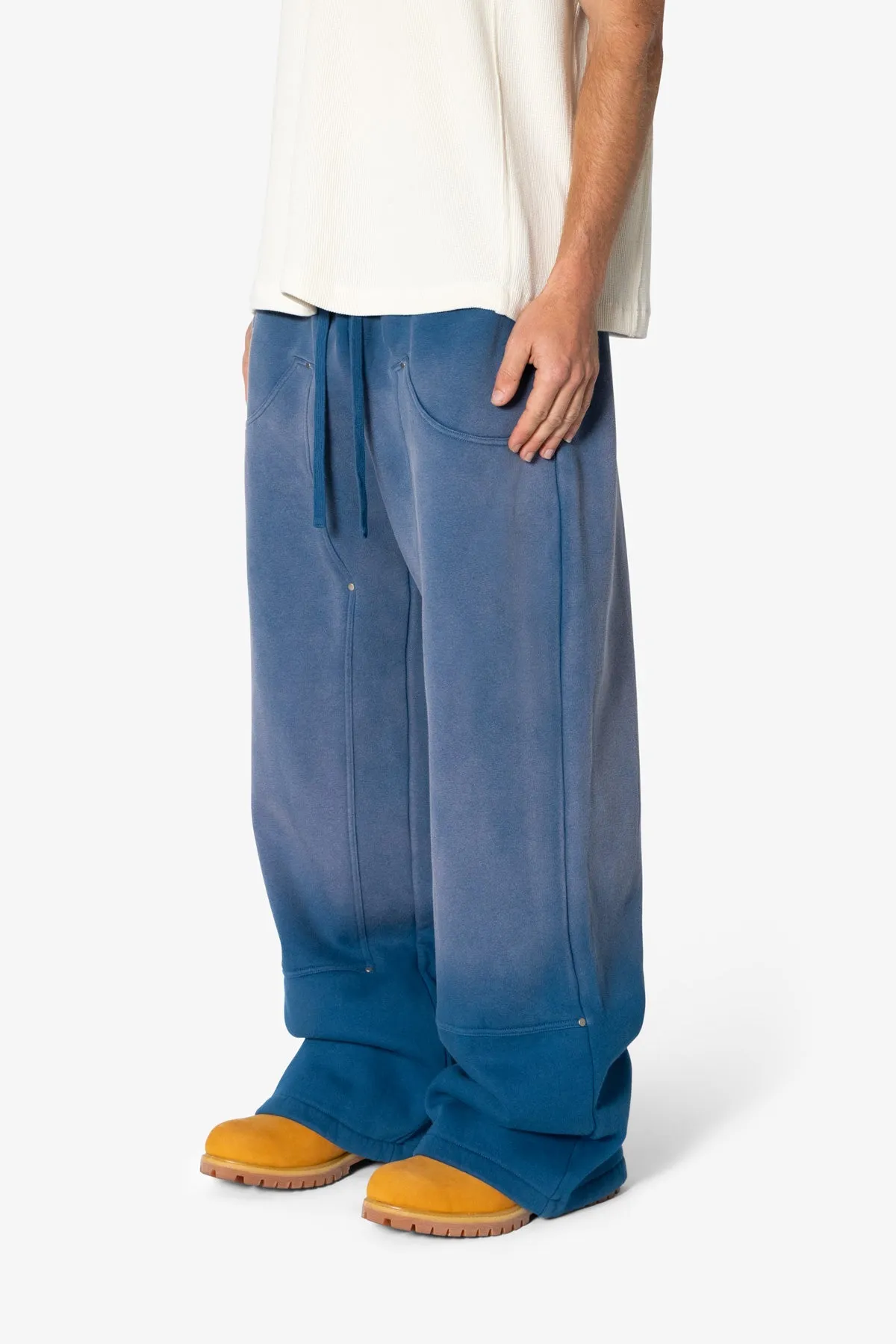 West Double Knee Sweatpants - Blue