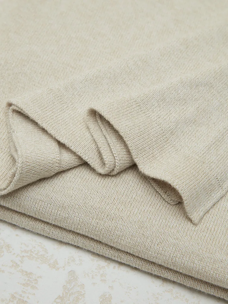 Westside Home Beige Throw