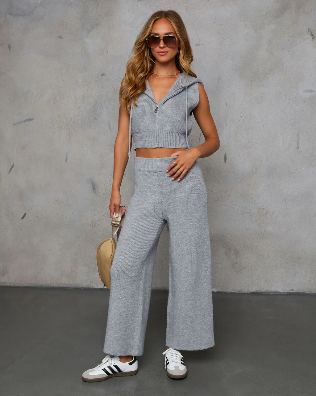 Woodrose High Rise Wide Leg Pant