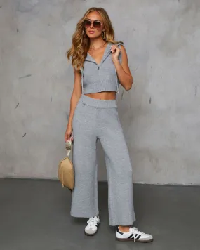 Woodrose High Rise Wide Leg Pant